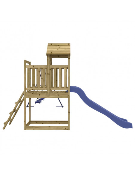 Set da Gioco da Esterno in Legno di Pino Impregnato