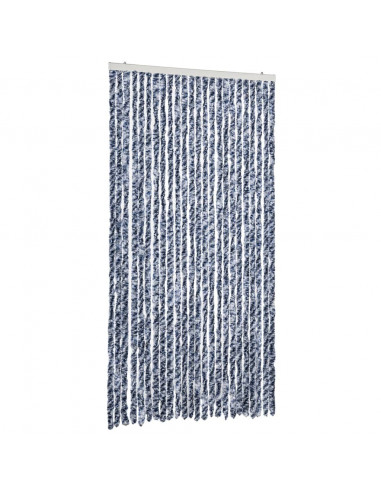 Tenda Antimosche Blu e Bianca 100x230 cm in Ciniglia