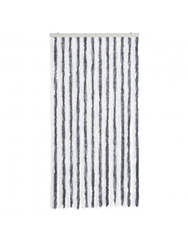 Tenda Antimosche Grigia e Bianca 100x230 cm in Ciniglia