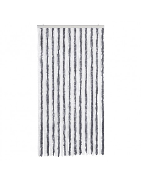 Tenda Antimosche Grigia e Bianca 100x230 cm in Ciniglia