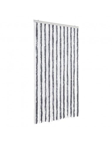 Tenda Antimosche Grigia e Bianca 100x200 cm in Ciniglia