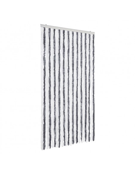 Tenda Antimosche Grigia e Bianca 100x200 cm in Ciniglia
