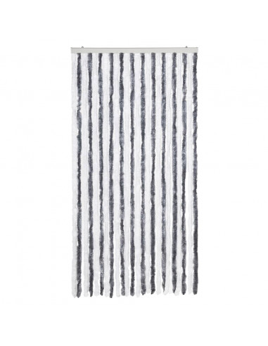 Tenda Antimosche Grigia e Bianca 100x200 cm in Ciniglia