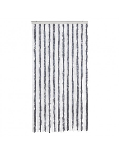 Tenda Antimosche Grigia e Bianca 100x200 cm in Ciniglia