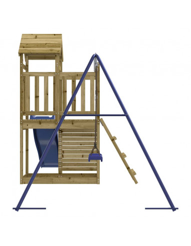 Set da Gioco da Esterno in Legno di Pino Impregnato