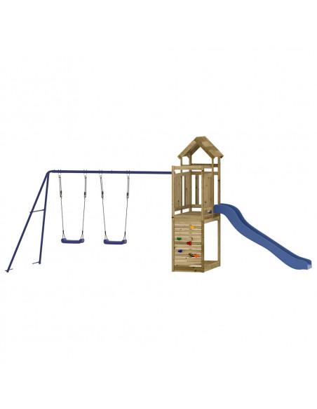Set da Gioco da Esterno in Legno di Pino Impregnato