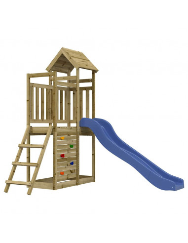 Set da Gioco da Esterno in Legno di Pino Impregnato