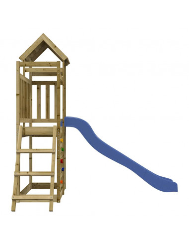 Set da Gioco da Esterno in Legno di Pino Impregnato