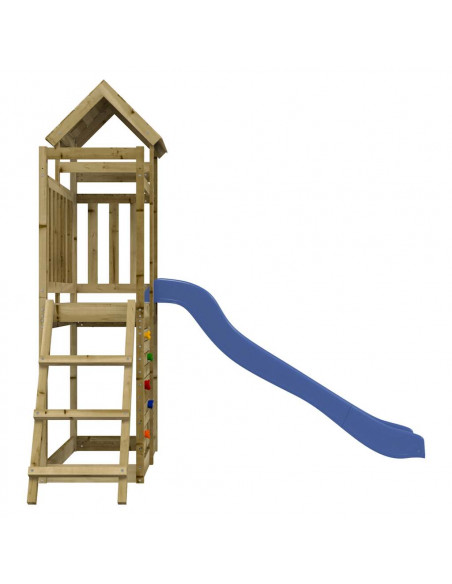 Set da Gioco da Esterno in Legno di Pino Impregnato