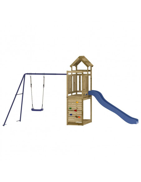 Set da Gioco da Esterno in Legno di Pino Impregnato