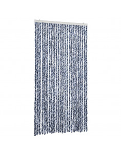 Tenda Antimosche Blu e Bianca 100x200 cm in Ciniglia 2