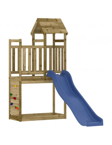 Set da Gioco da Esterno in Legno di Pino Impregnato