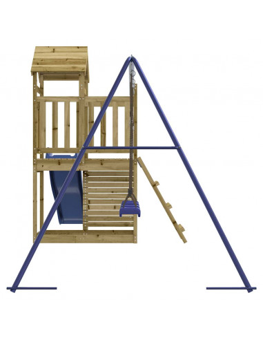 Set da Gioco da Esterno in Legno di Pino Impregnato