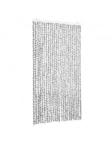 Tenda Antimosche Grigio Chiaro e Grigio Scuro in Ciniglia