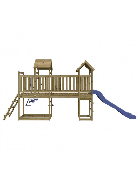 Set da Gioco da Esterno in Legno di Pino Impregnato