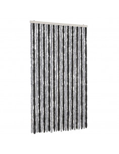 Tenda Antimosche Grigia e Nera 100x220 cm in Ciniglia 2