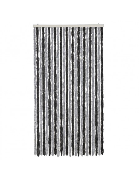 Tenda Antimosche Grigia e Nera 100x220 cm in Ciniglia