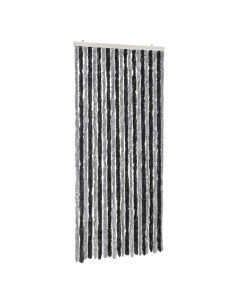 Tenda Antimosche Grigia e Nera 90x220 cm in Ciniglia 2