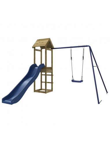 Set da Gioco da Esterno in Legno di Pino Impregnato