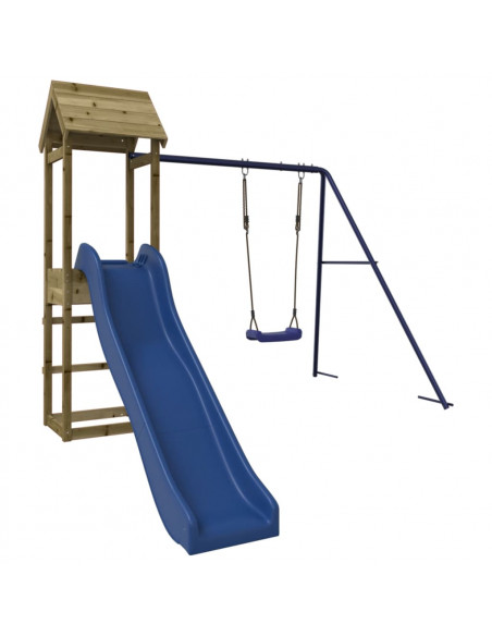 Set da Gioco da Esterno in Legno di Pino Impregnato