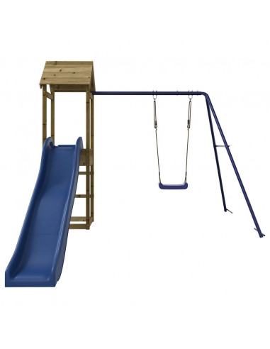 Set da Gioco da Esterno in Legno di Pino Impregnato