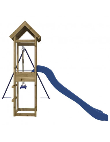 Set da Gioco da Esterno in Legno di Pino Impregnato