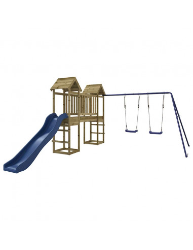 Set da Gioco da Esterno in Legno di Pino Impregnato