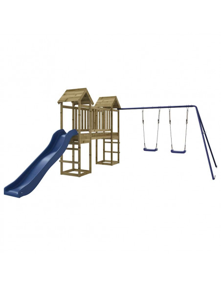 Set da Gioco da Esterno in Legno di Pino Impregnato