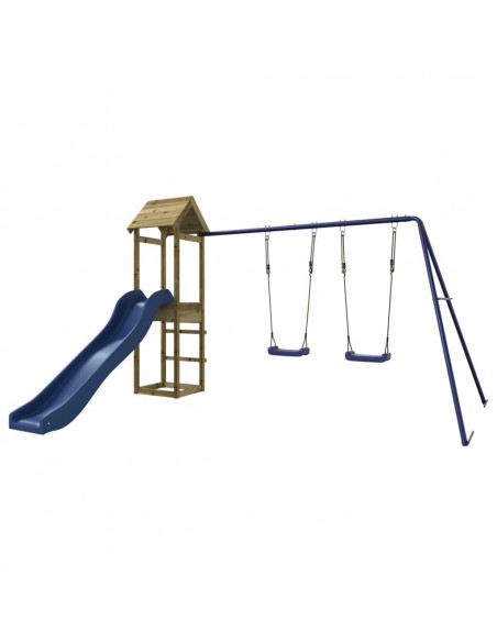 Set da Gioco da Esterno in Legno di Pino Impregnato