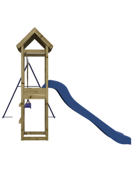 Set da Gioco da Esterno in Legno di Pino Impregnato