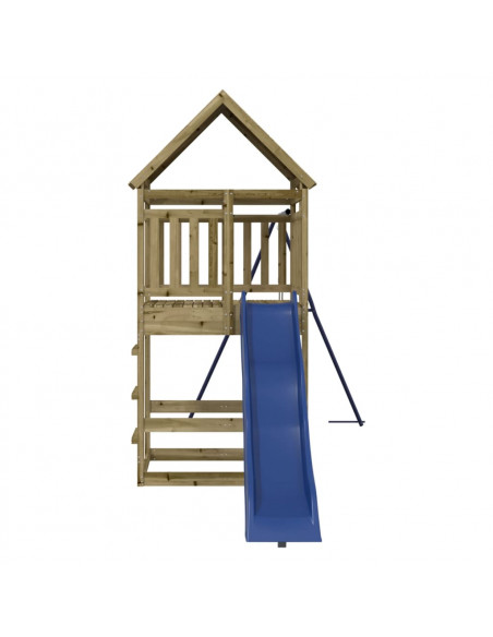 Set da Gioco da Esterno in Legno di Pino Impregnato