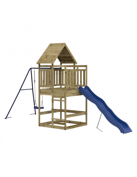Set da Gioco da Esterno in Legno di Pino Impregnato