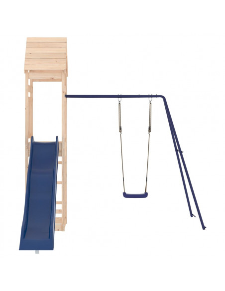 Set da Gioco da Esterno in Legno Massello di Pino