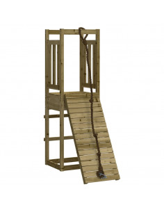 Casetta con Arrampicata in Legno di Pino Impregnato 2