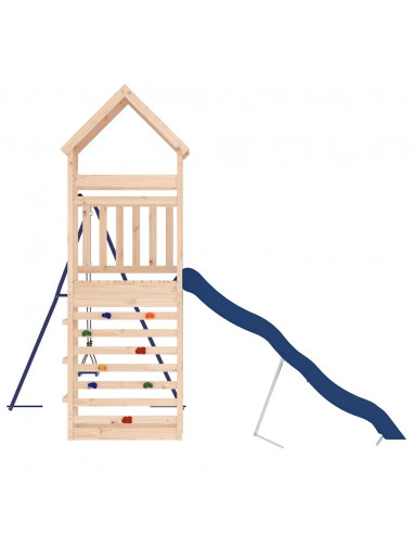 Set da Gioco da Esterno in Legno Massello di Pino