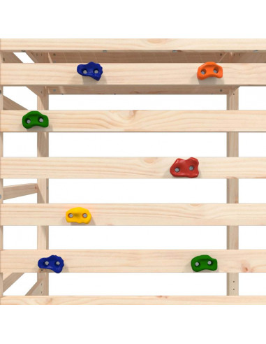 Set da Gioco da Esterno in Legno Massello di Pino