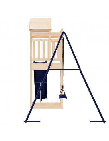 Set da Gioco da Esterno in Legno Massello di Pino