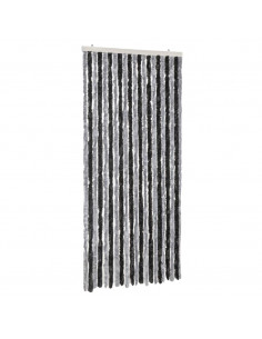 Tenda Antimosche Grigia e Nera 90x200 cm in Ciniglia 2