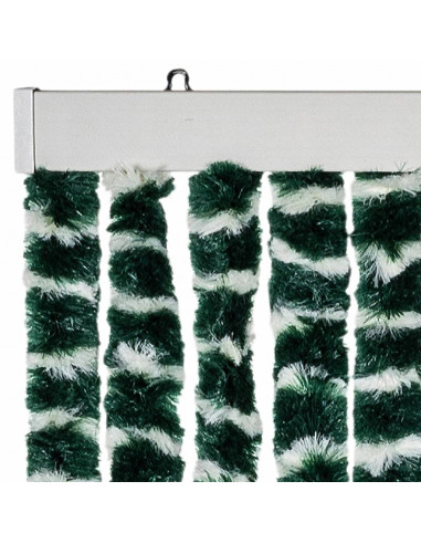 Tenda Antimosche Verde e Bianca 100x230 cm in Ciniglia
