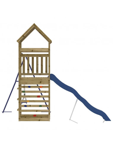 Set da Gioco da Esterno in Legno di Pino Impregnato