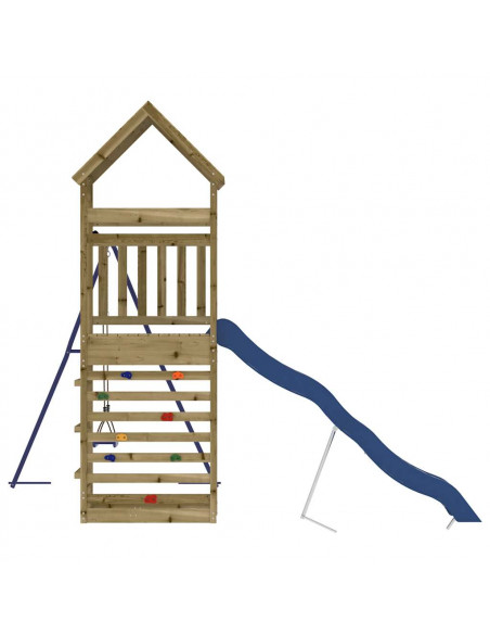 Set da Gioco da Esterno in Legno di Pino Impregnato