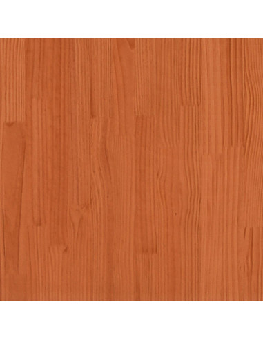 Letto senza Materasso Marrone Cera 200x200 cm in Legno di Pino