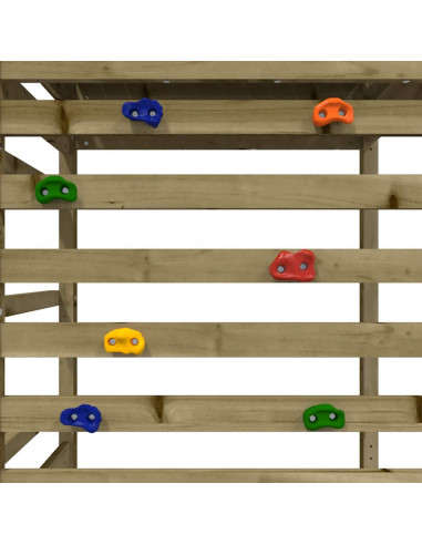 Set da Gioco da Esterno in Legno di Pino Impregnato