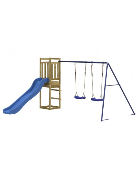 Set da Gioco da Esterno in Legno di Pino Impregnato