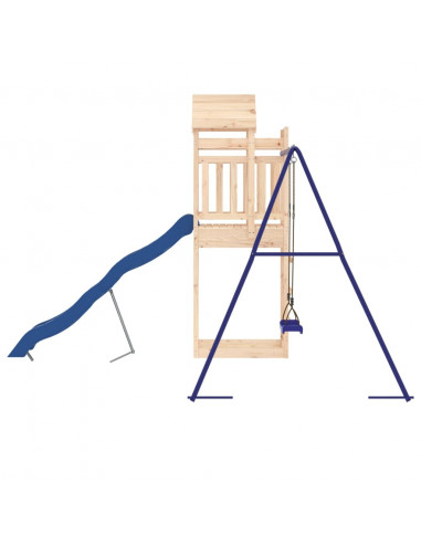 Set da Gioco da Esterno in Legno Massello di Pino