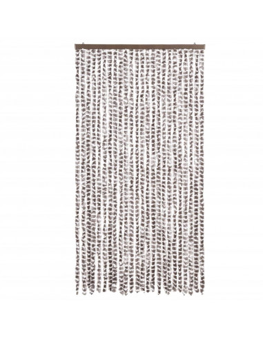 Tenda Antimosche Tortora e Bianca 100x200 cm in Ciniglia