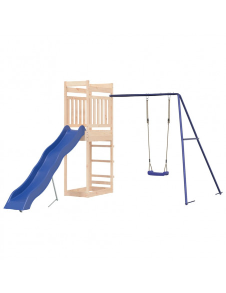 Set da Gioco da Esterno in Legno Massello di Pino