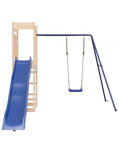 Set da Gioco da Esterno in Legno Massello di Pino