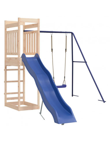 Set da Gioco da Esterno in Legno Massello di Pino