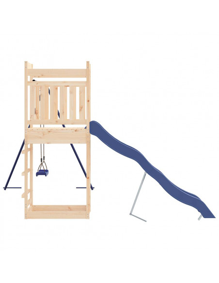 Set da Gioco da Esterno in Legno Massello di Pino